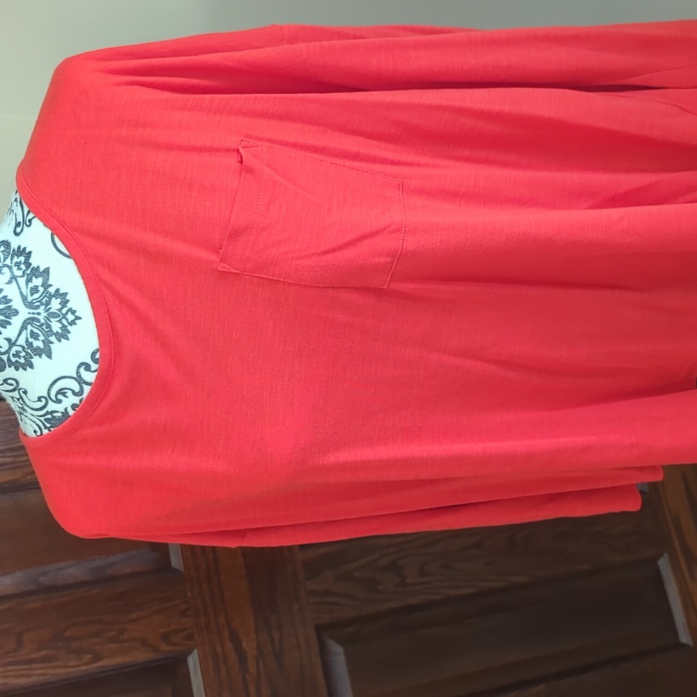 Orange tunic top